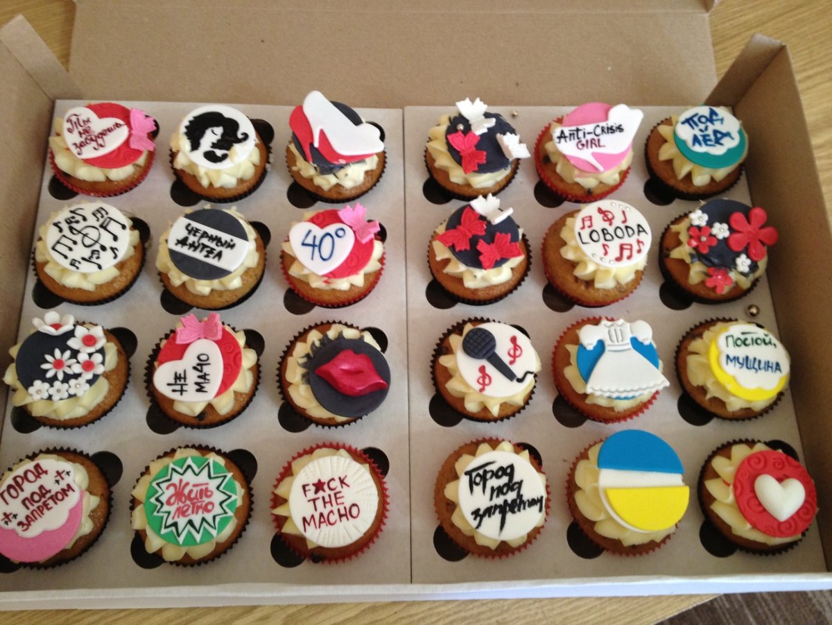 Капкейки в стиле Шанель