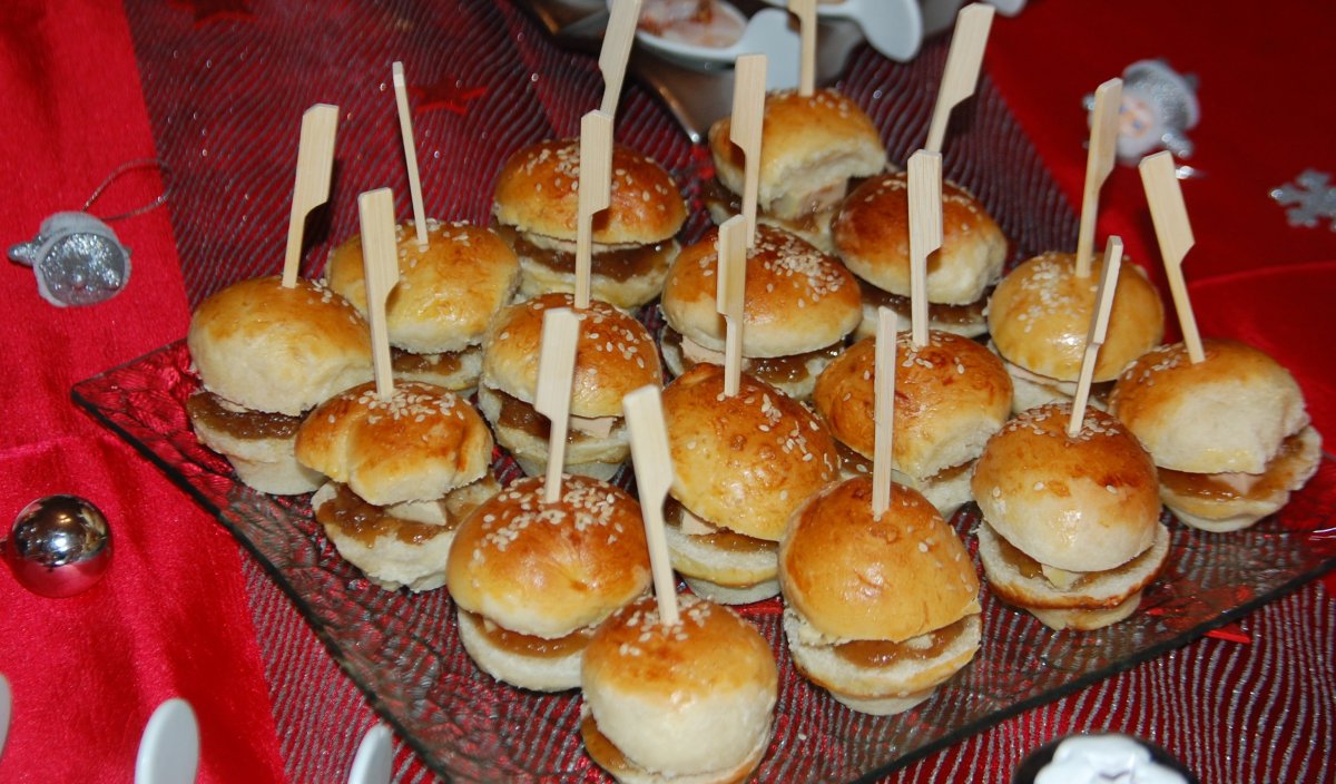 Мини булочки для фуршета