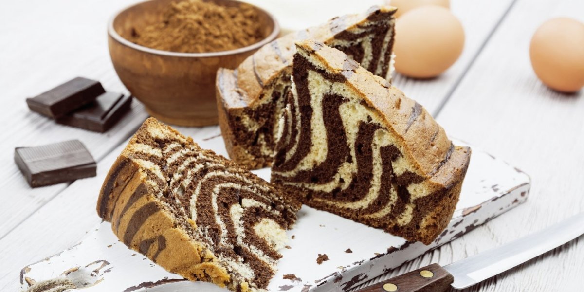 Пирог бисквитный Зебра