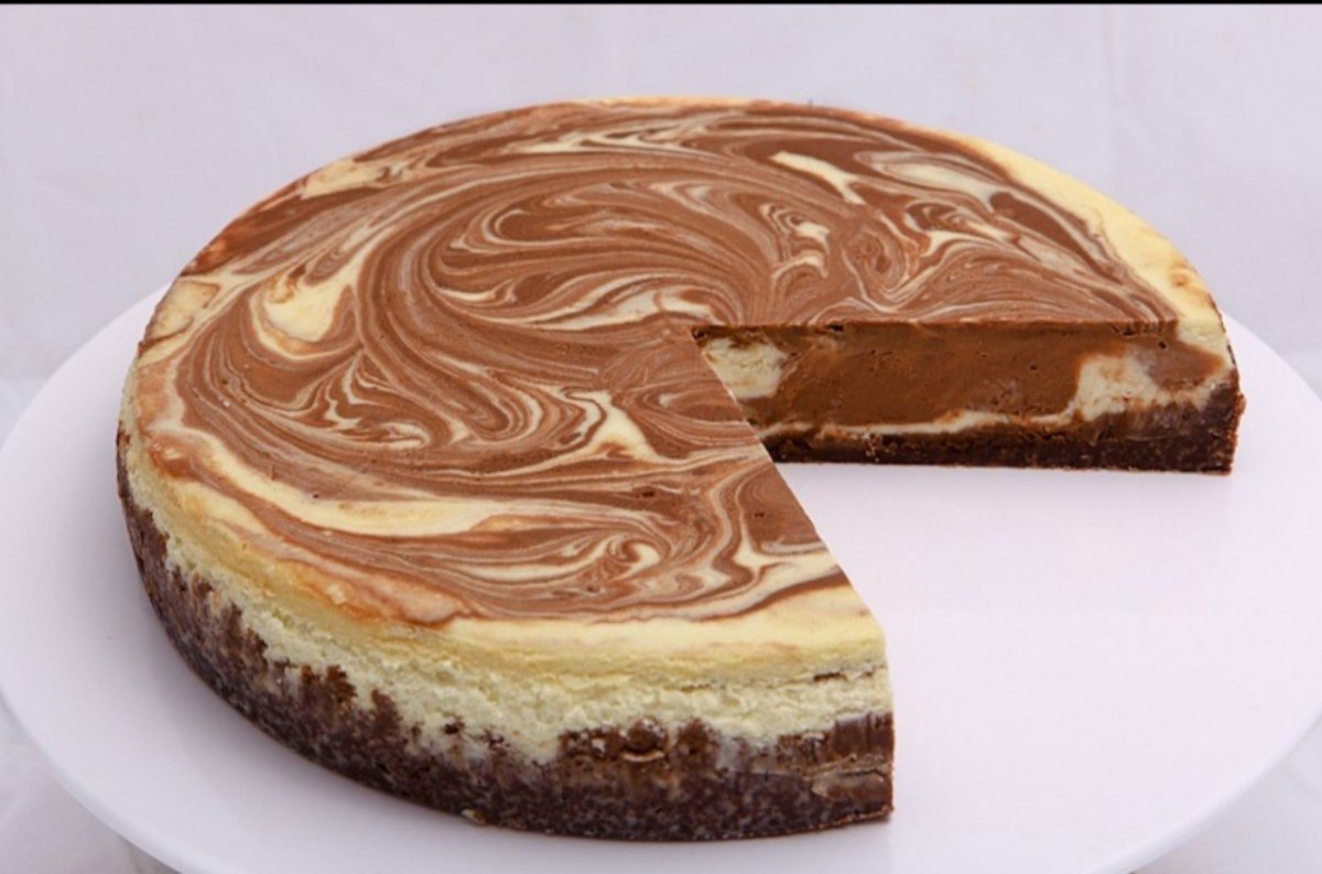 Творожный пирог Зебра