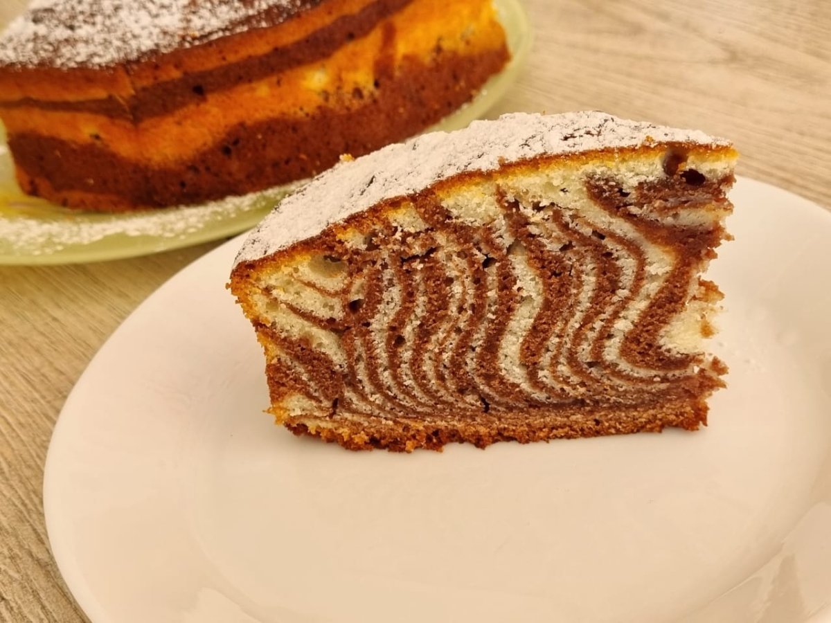 Торт из печенья черника с желатином без выпечки