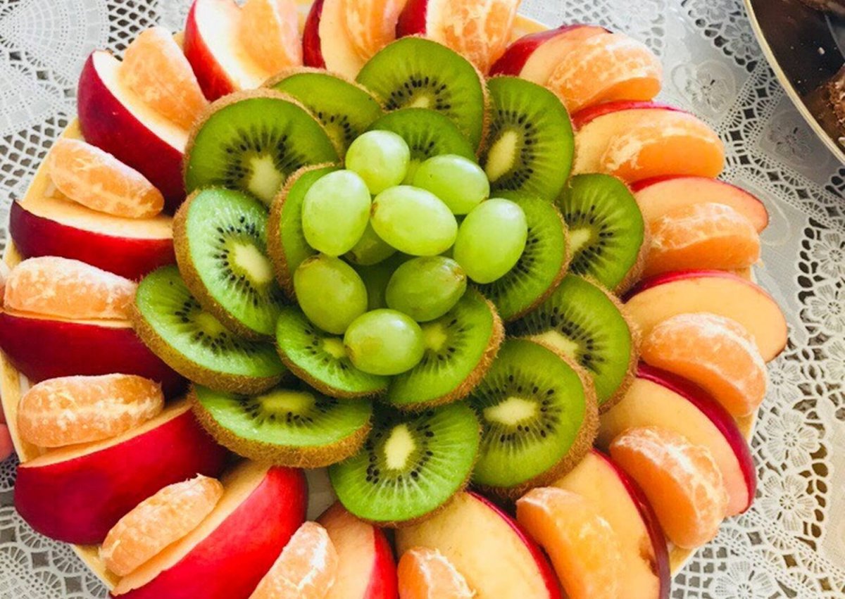 Красивая Фруктовая тарелка