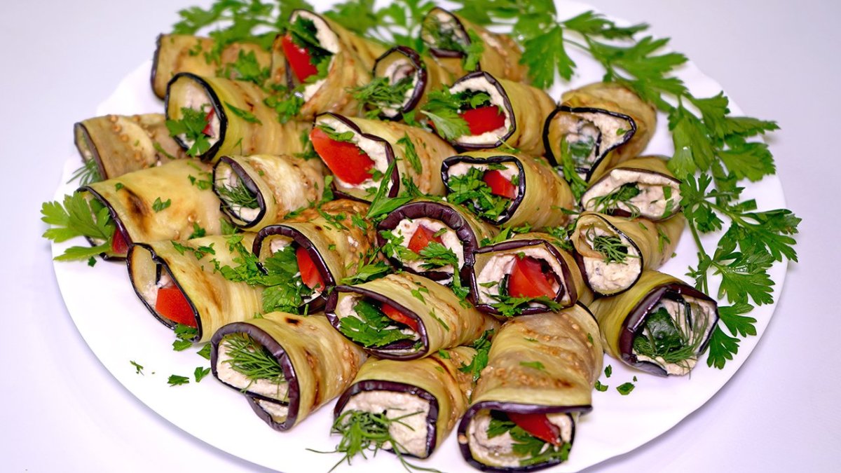 Тёщин язык из баклажанов закуска