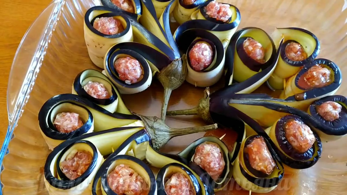 Баклажаны павлиний хвост