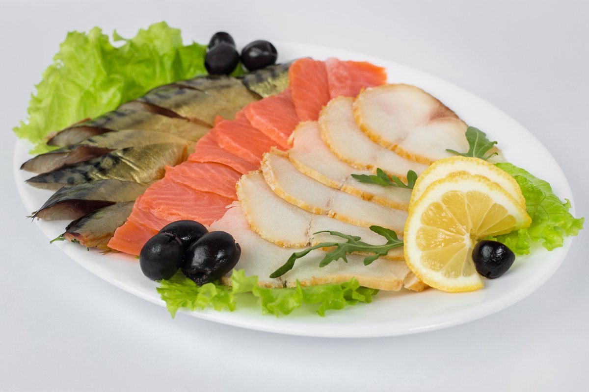 Рыбная нарезка на детский день рождения