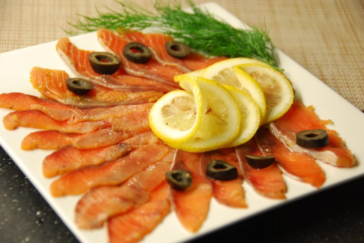 Семга осетрина нарезка