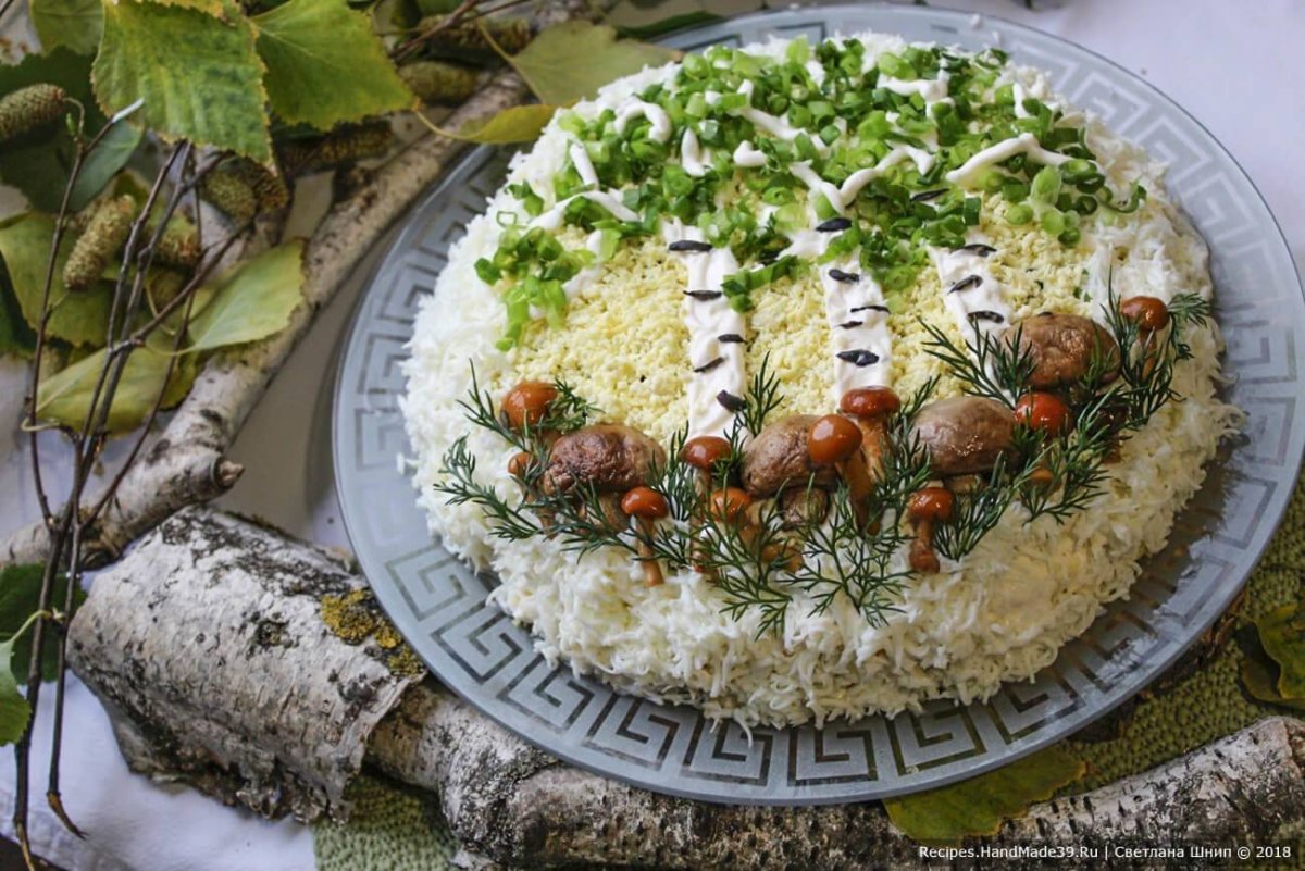 Украшение салатов