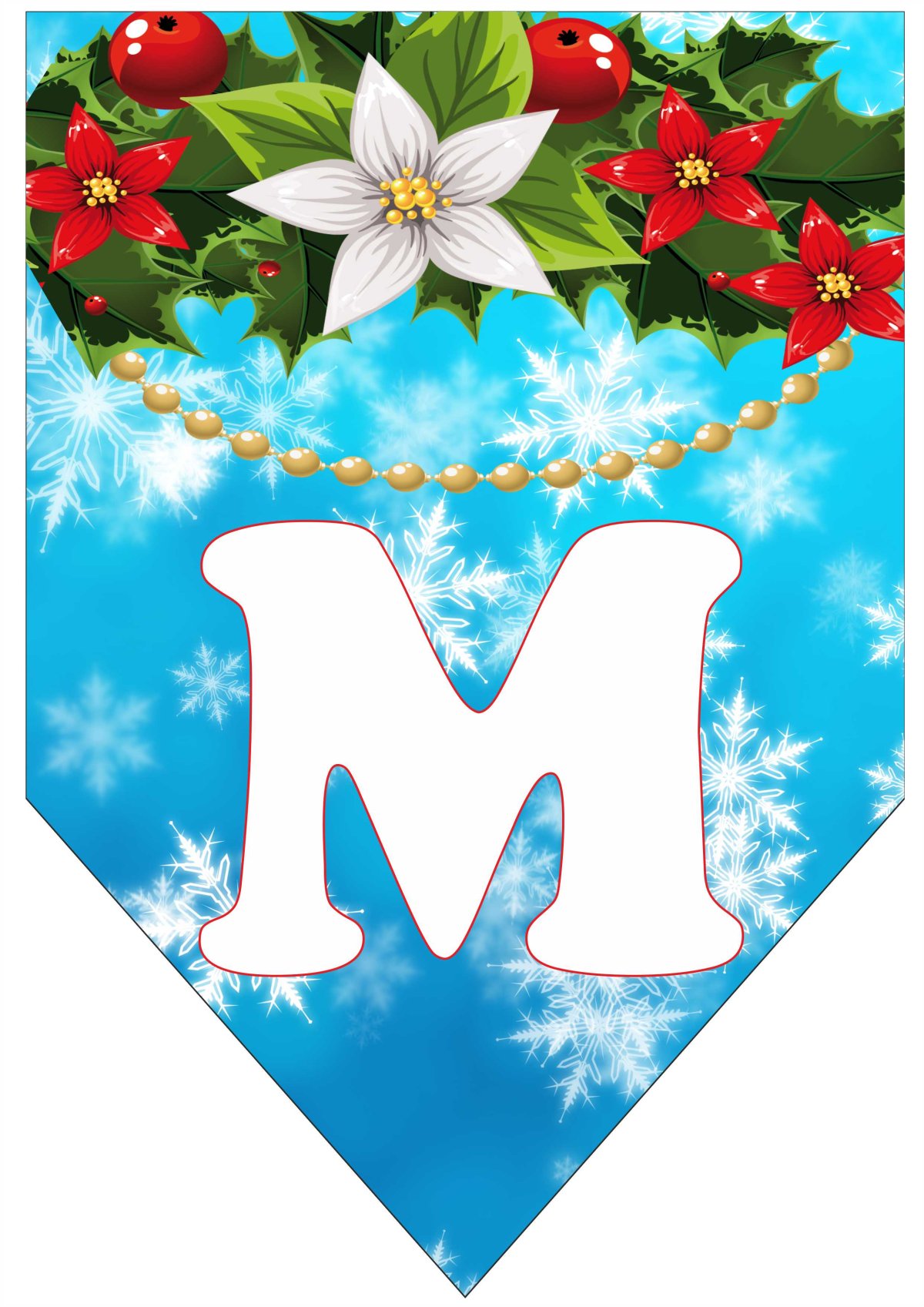 Буквы для новогодней растяжки