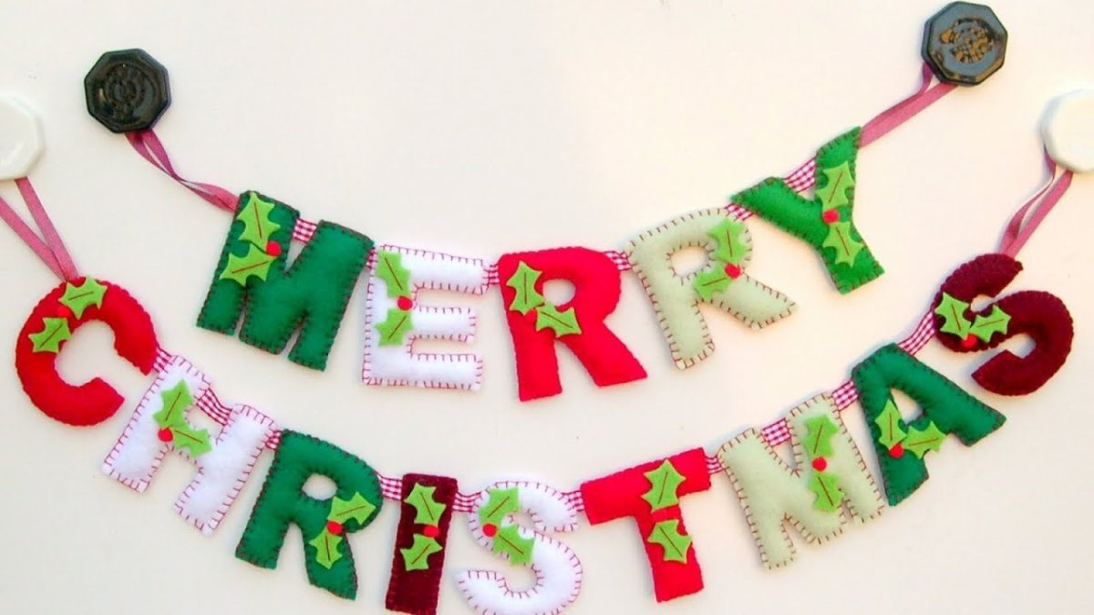 Гирлянда растяжка с новым годом