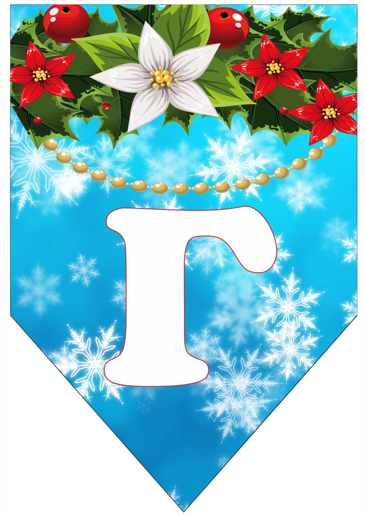 Буквы для растяжки с новым годом