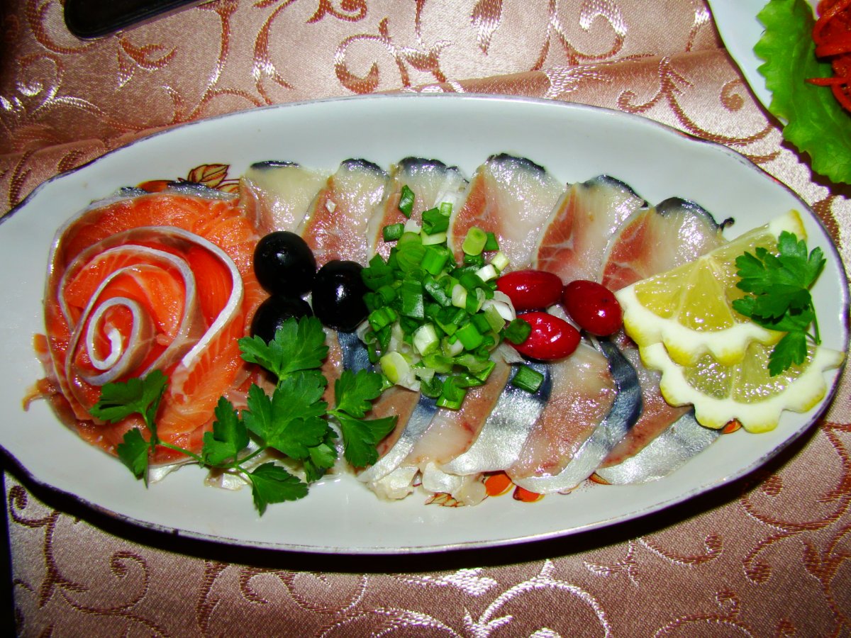 Закуска из селедки и картошки