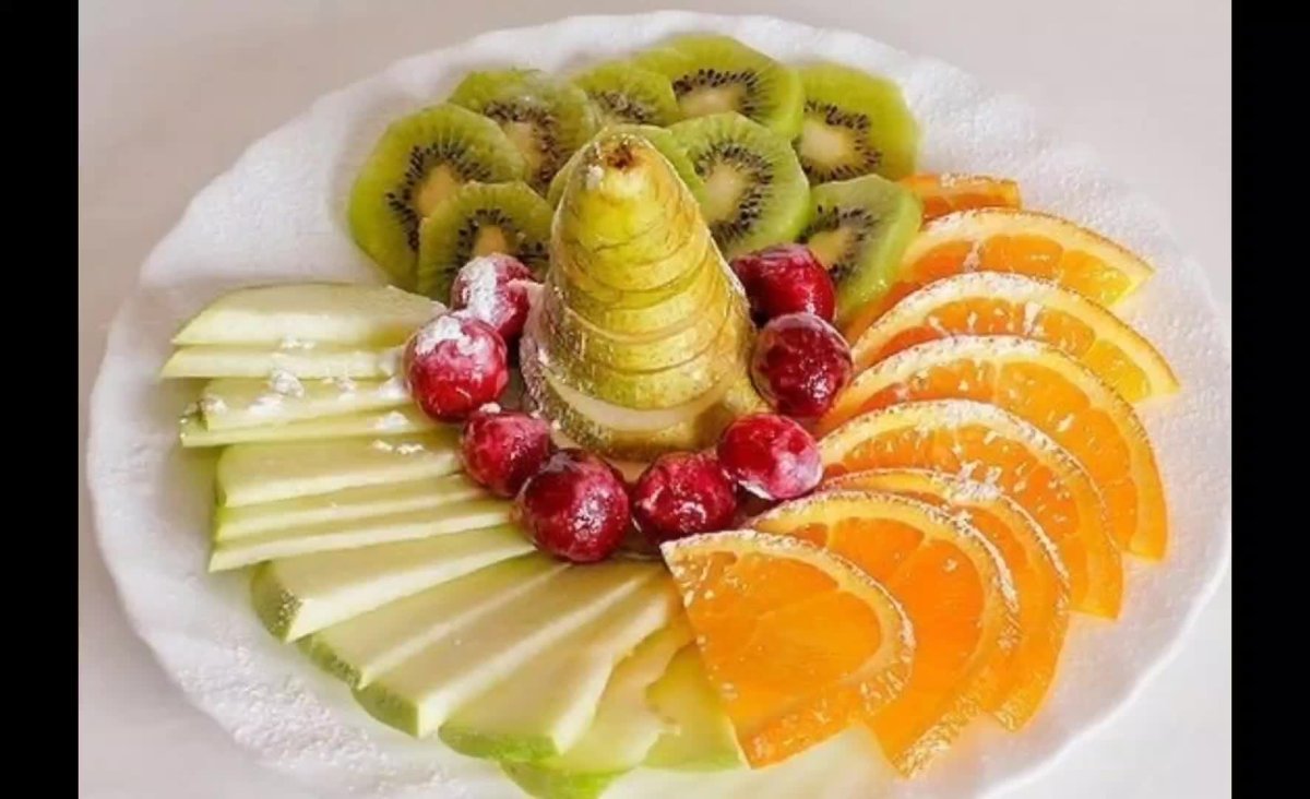 Нарезка фруктов красиво