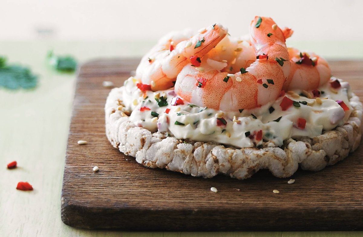 Бутерброды с креветками