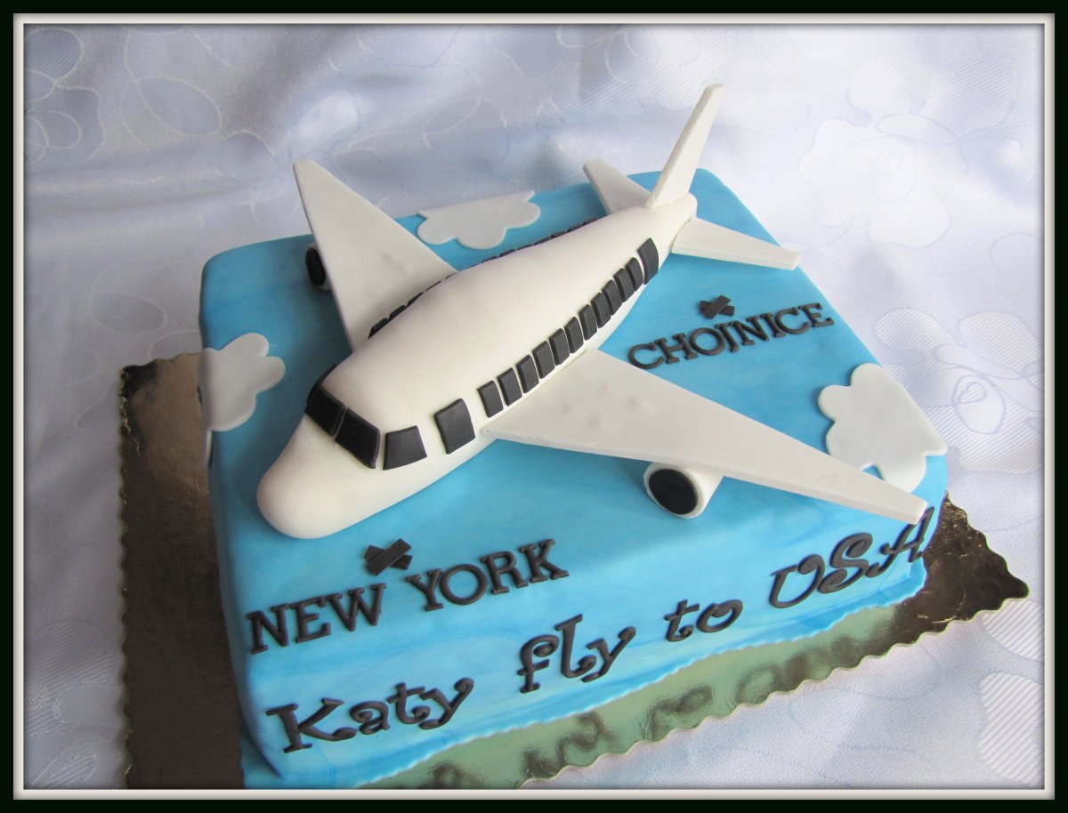 Торт с самолетом