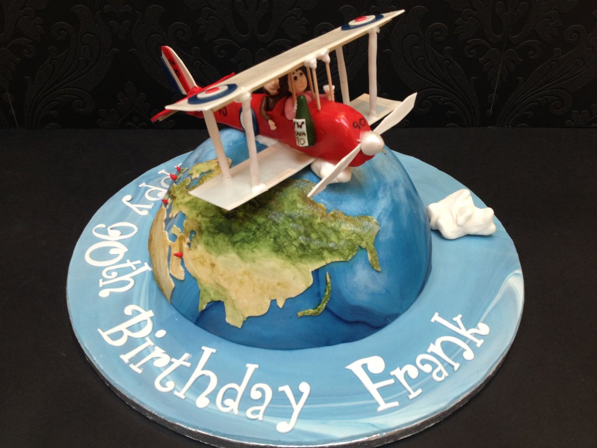 Торт с самолетом