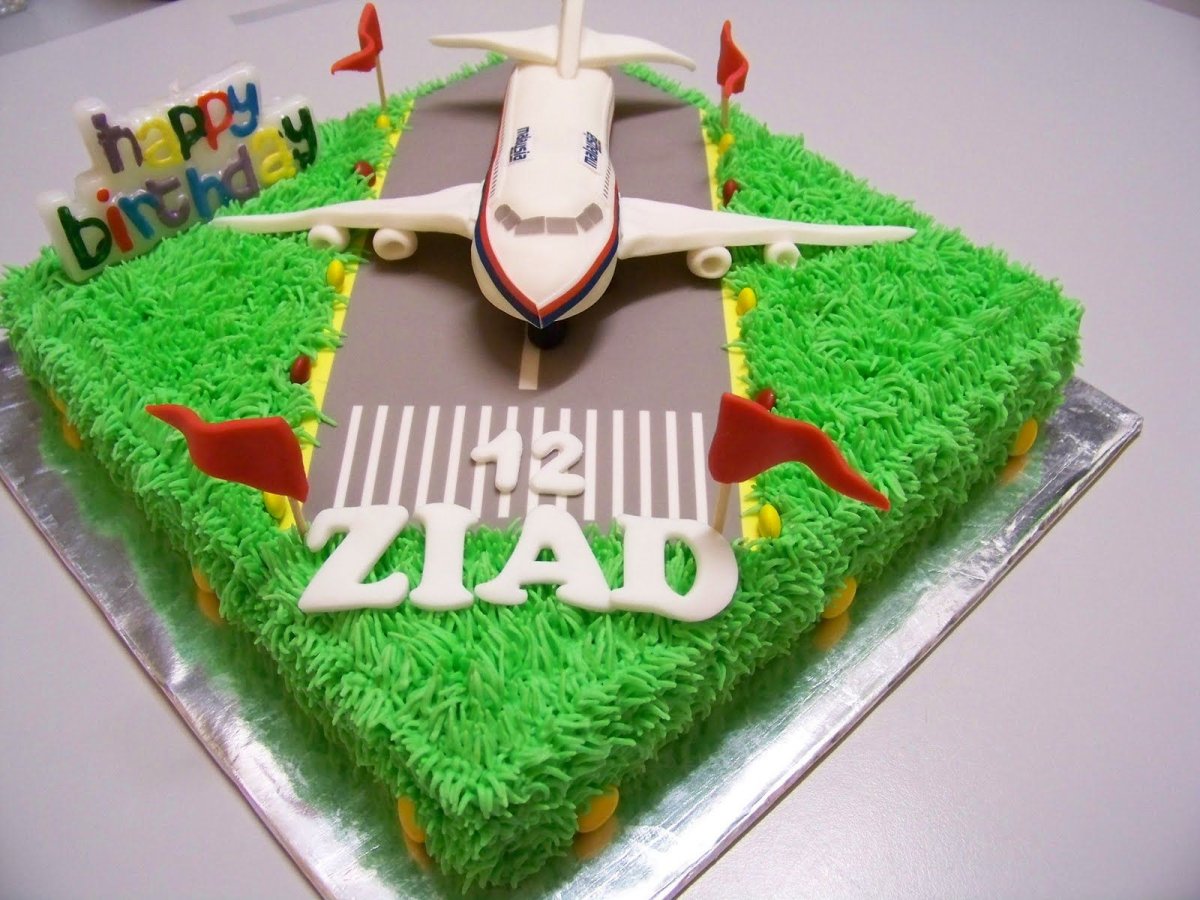 Тортик с самолетом