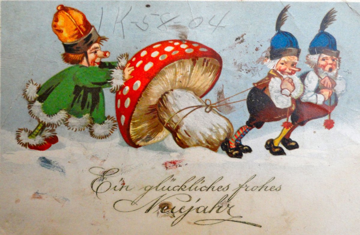 Новогодние открытки ретро