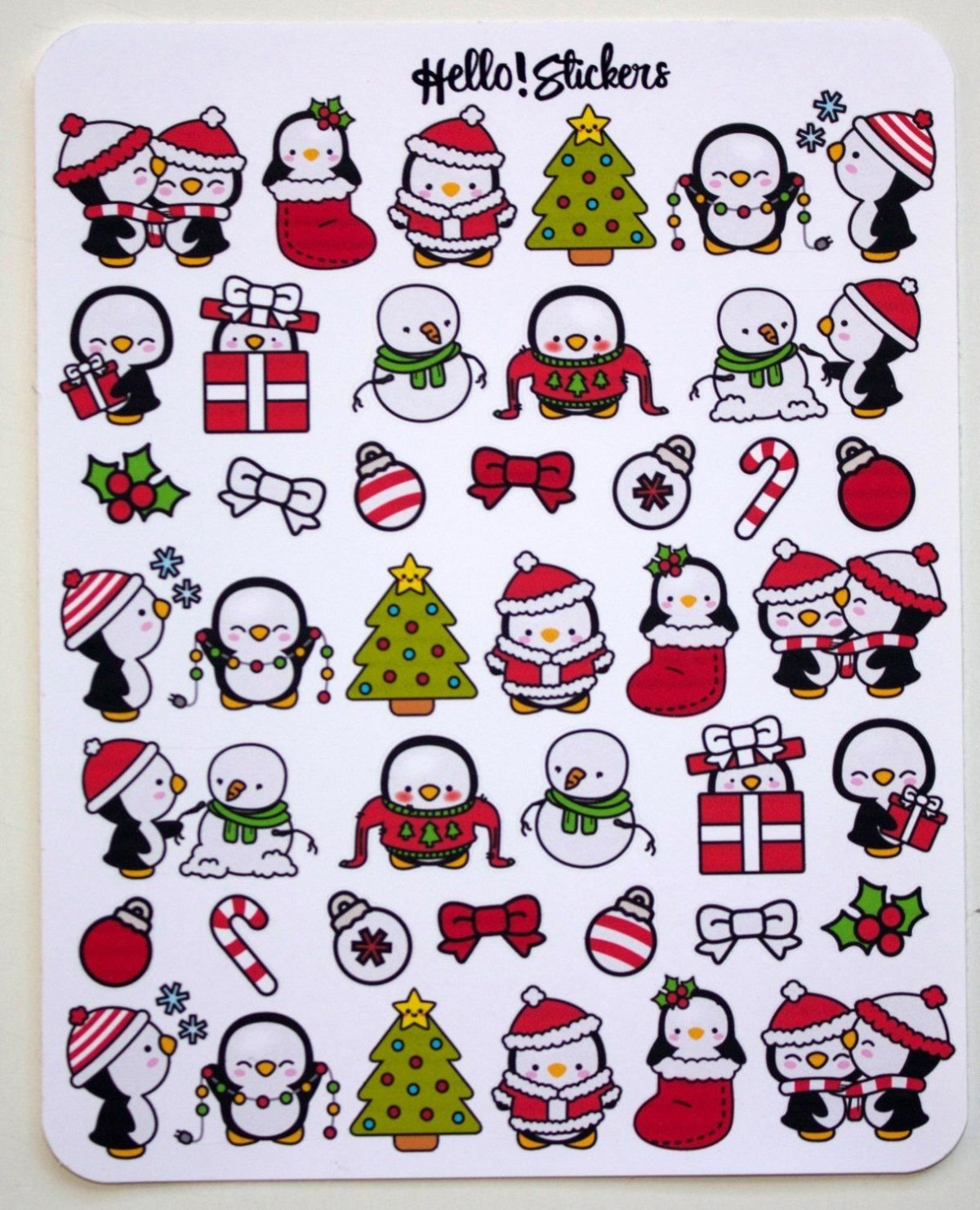 Зимние наклейки