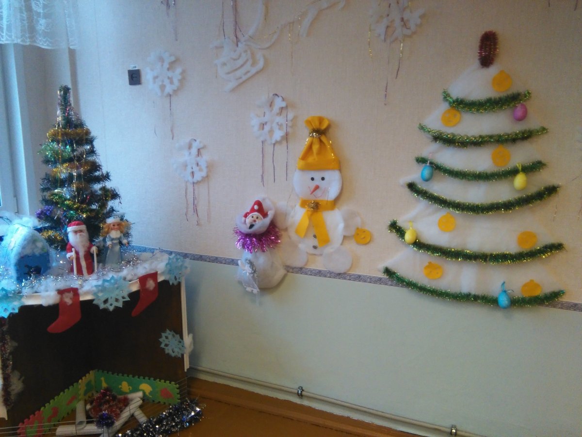 Украшение класса на новый год в школе
