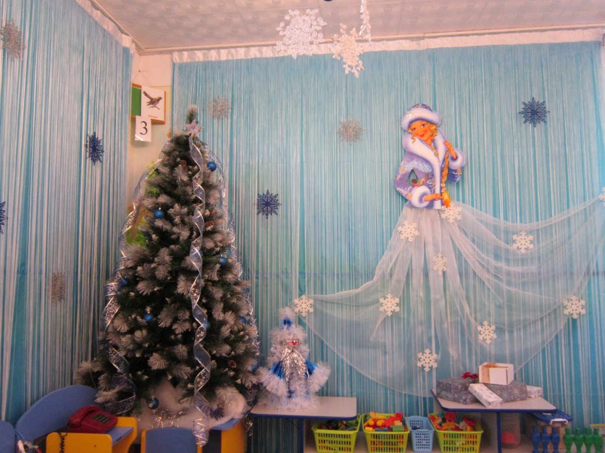 Украшение группы к новому году