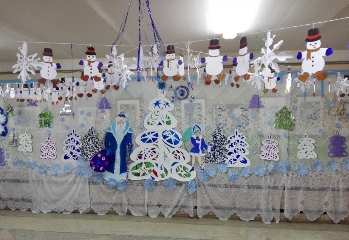 Украшение класса к новому году