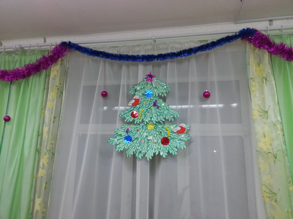 Украшение класса к новому году