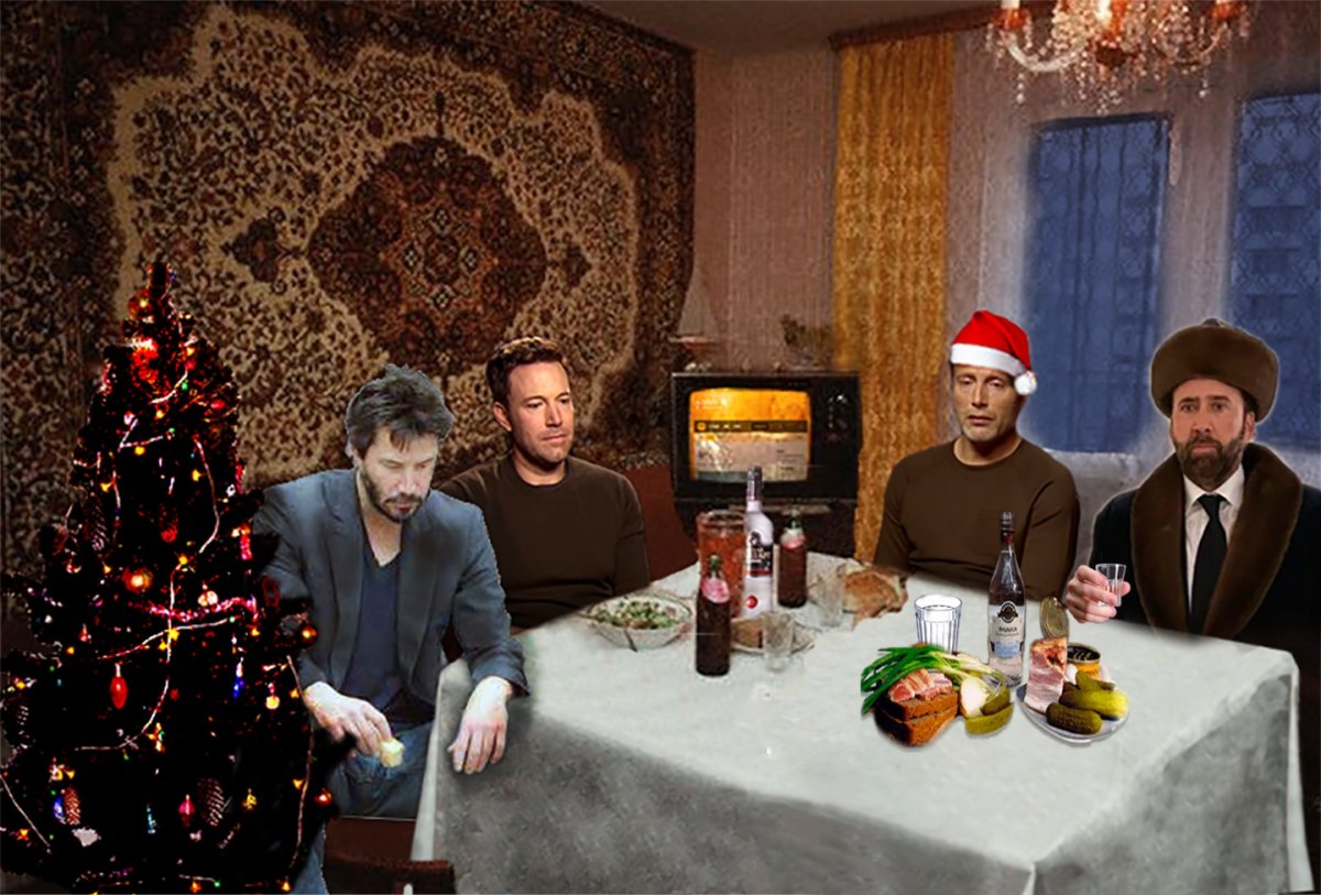 Георгий Несытов автопортрет у рождественской елки 1910 1913 г.г