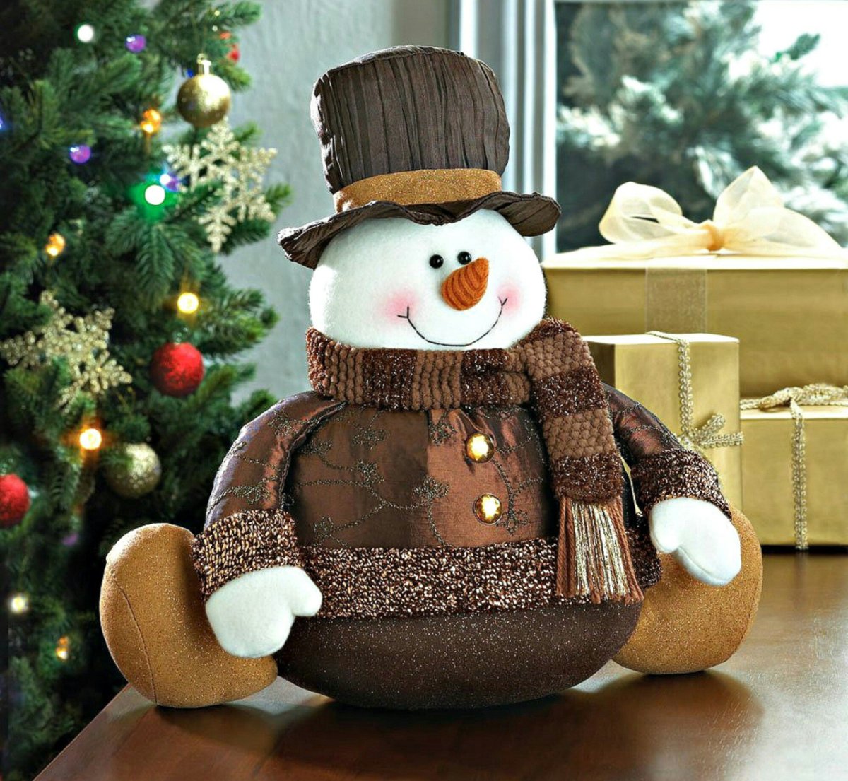 Снеговик фетр