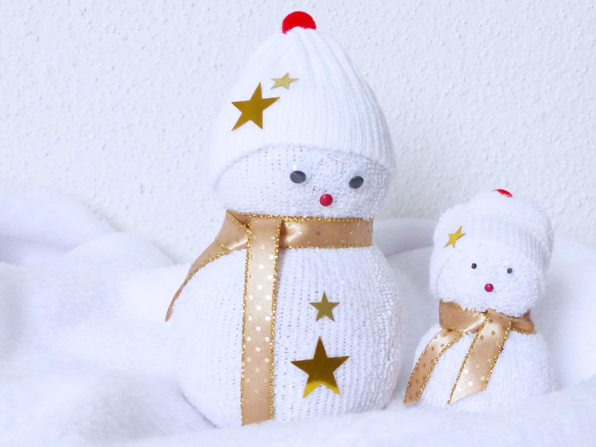 Снеговик из фетра