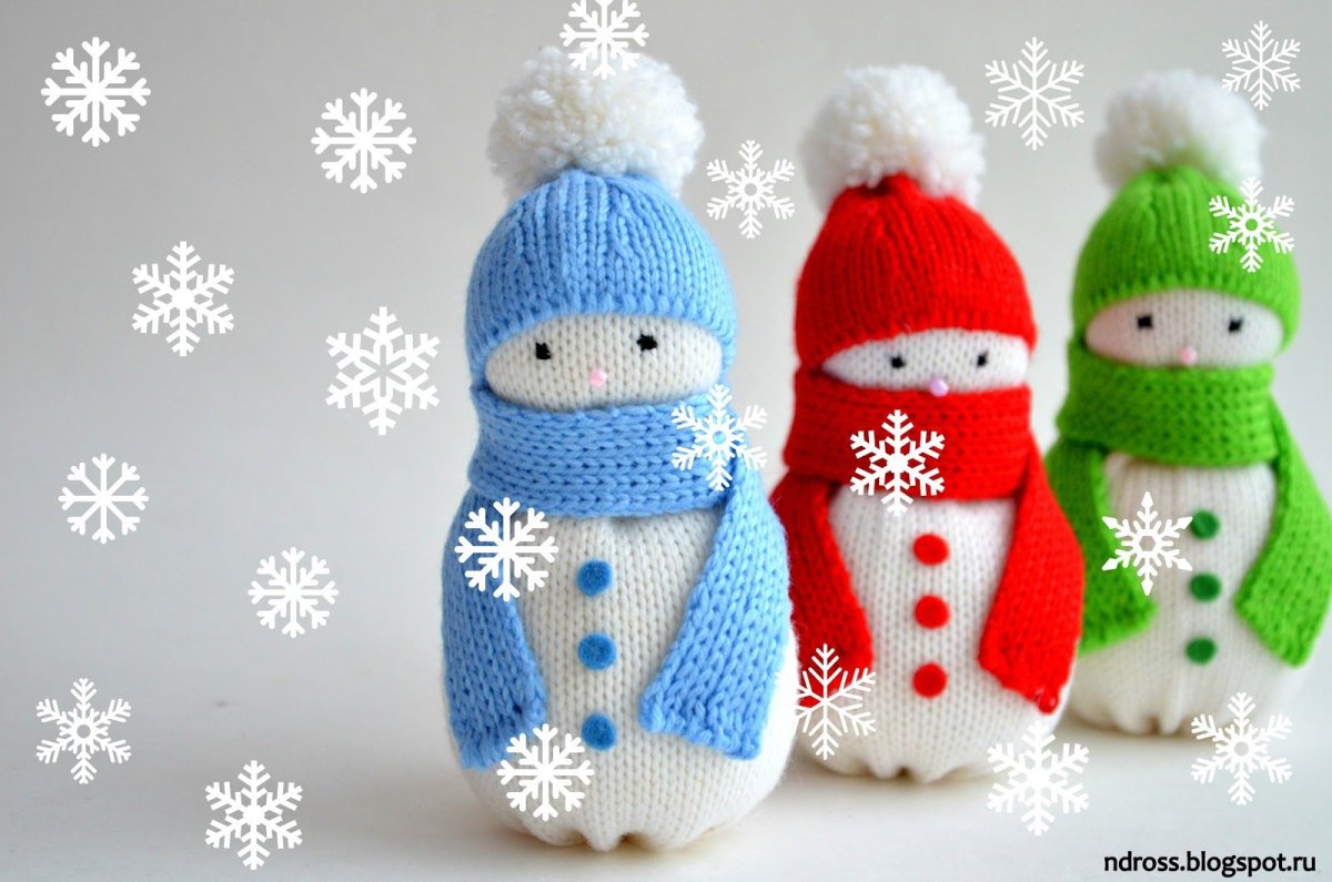 Снеговик своими руками поделка