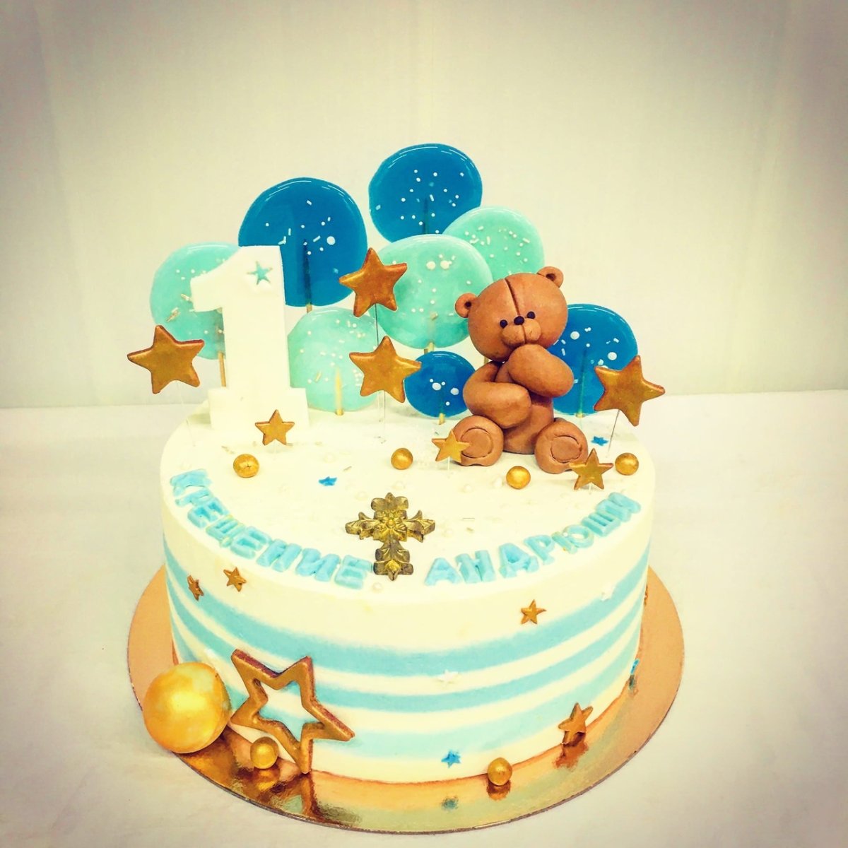 Тортик на 1 месяц мальчику