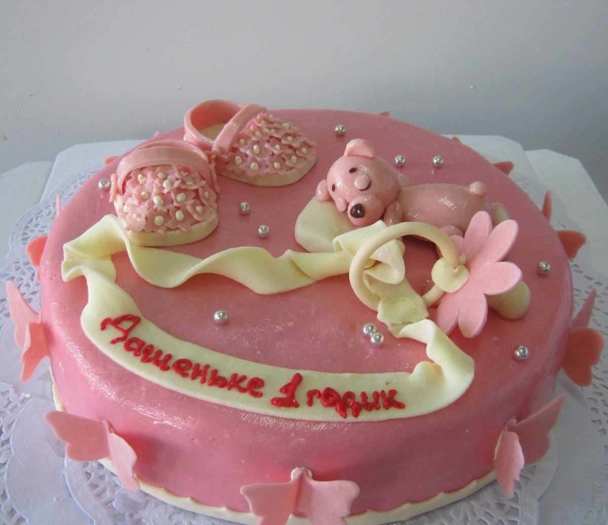 Тортик на 6 месяцев девочке
