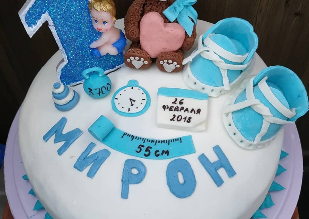 Торт на годик мальчику