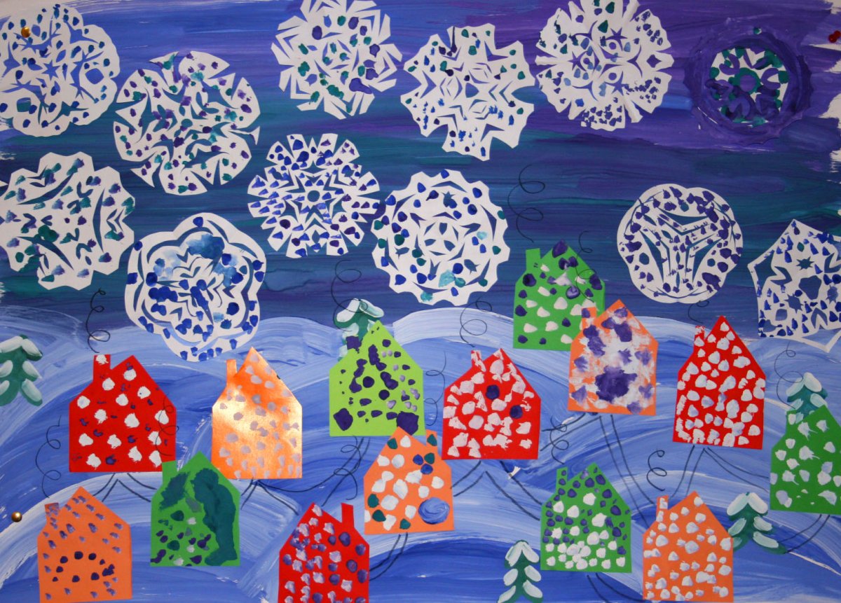 Рисование на тему новый год