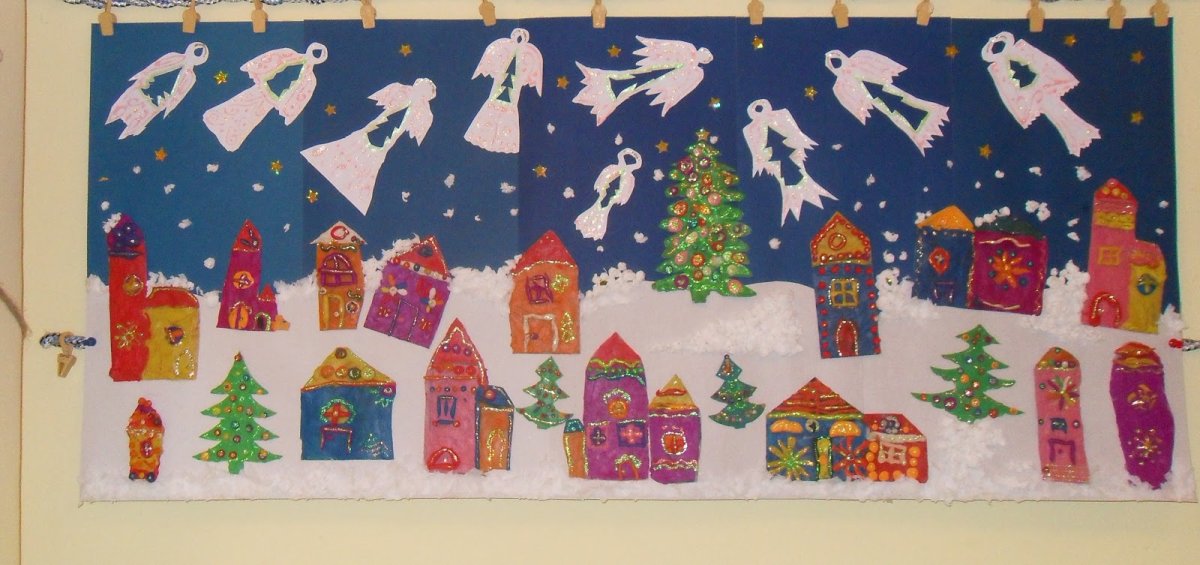 Детские рисунки на новый год