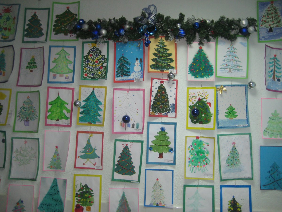 Нетрадиционное рисование в средней группе новый год