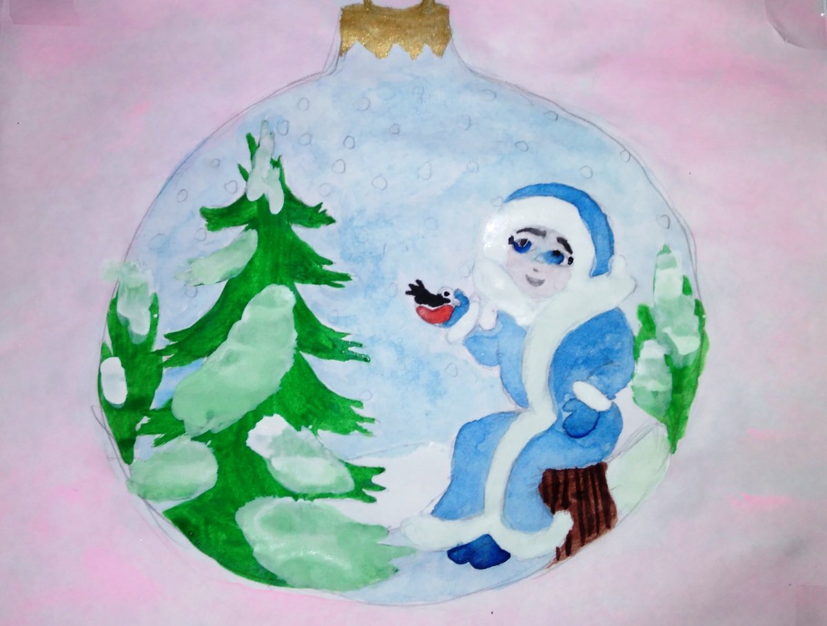 Пластилинография для детей зима