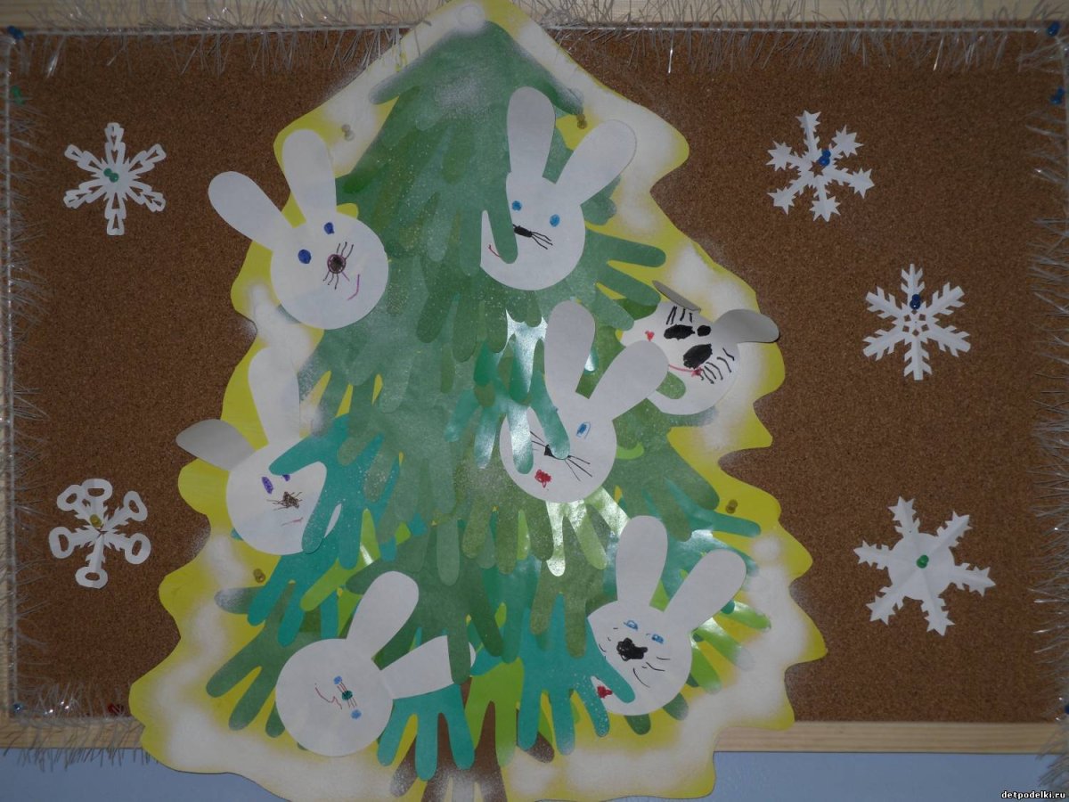 Зимняя аппликация