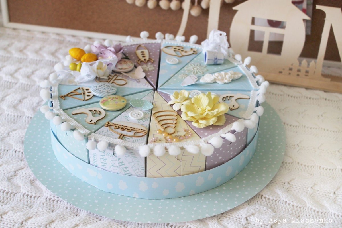 Бумажный торт