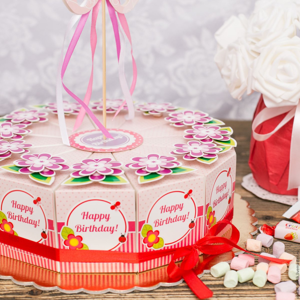 Бумажный торт