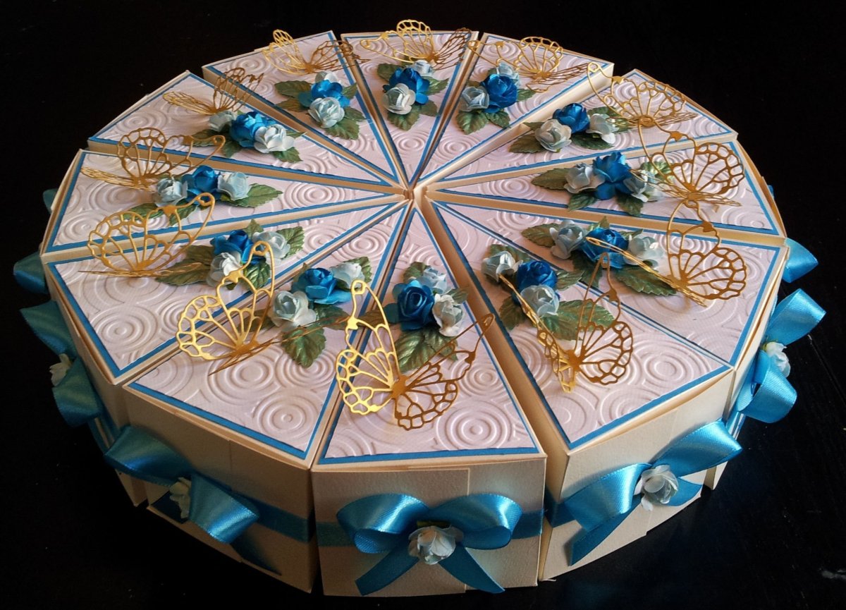 Торт из бумаги круглый