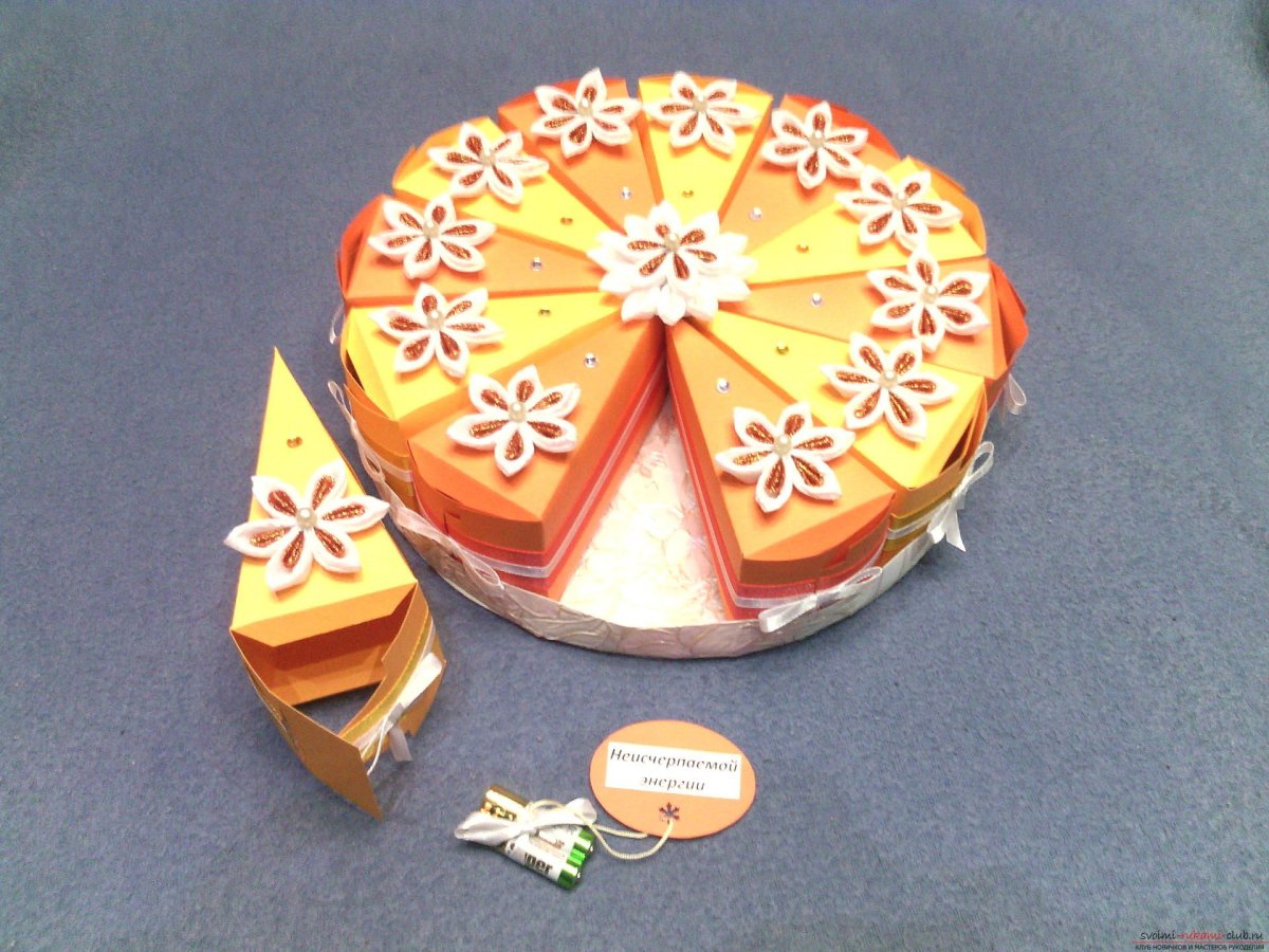 Торт с пожеланиями своими руками