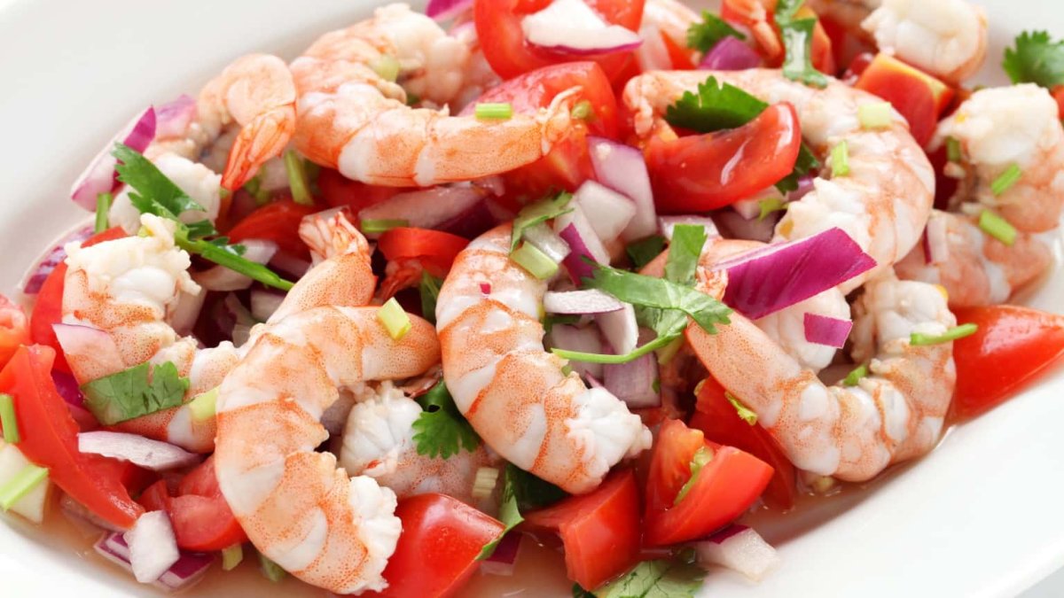 Салатик «Весенняя креветка»