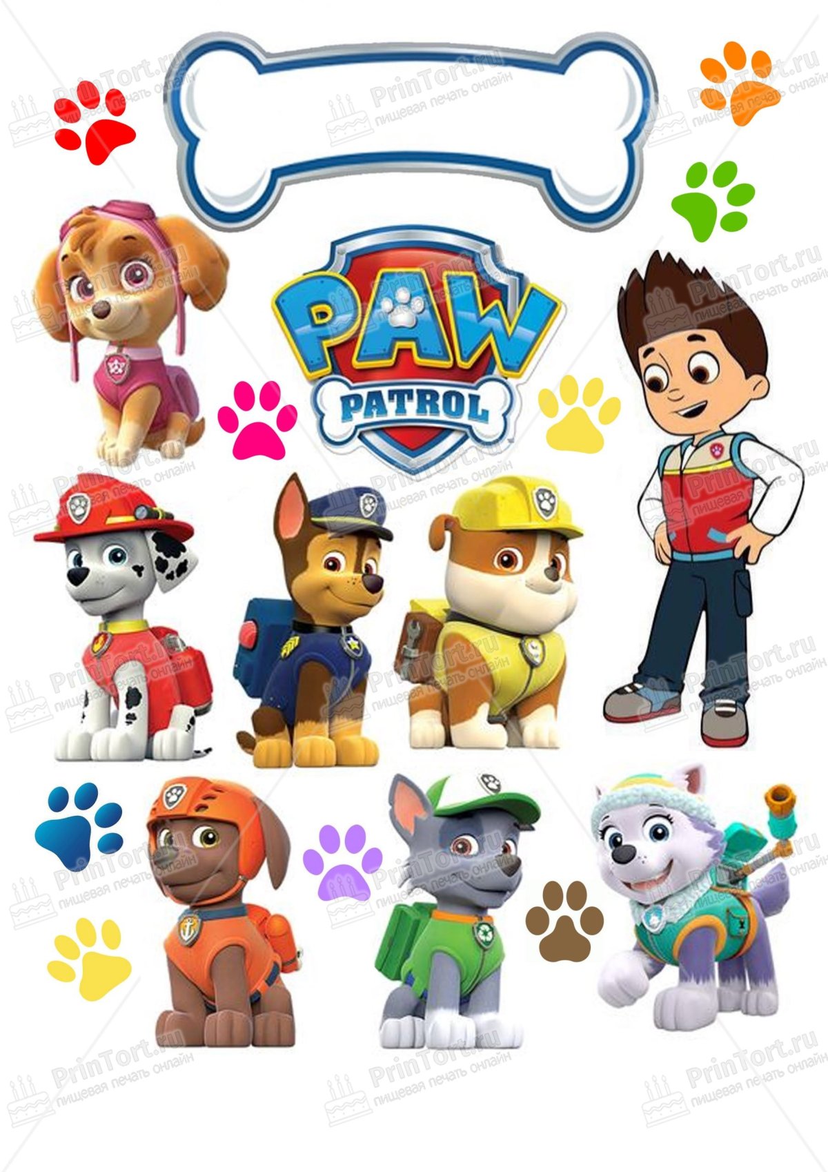Топперы Щенячий патруль