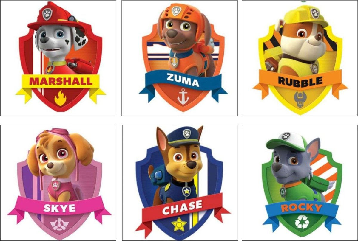 Щенячий патруль для капкейков