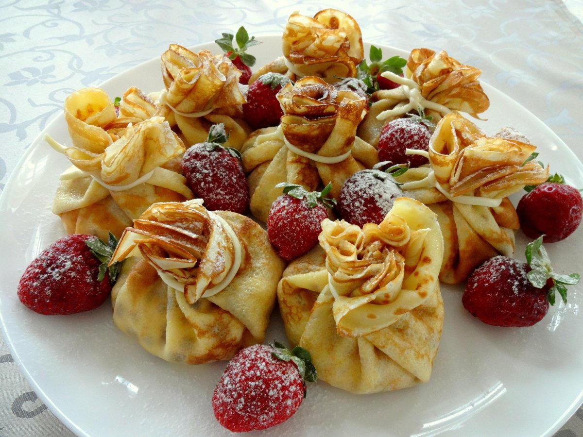 Необычная подача блинов