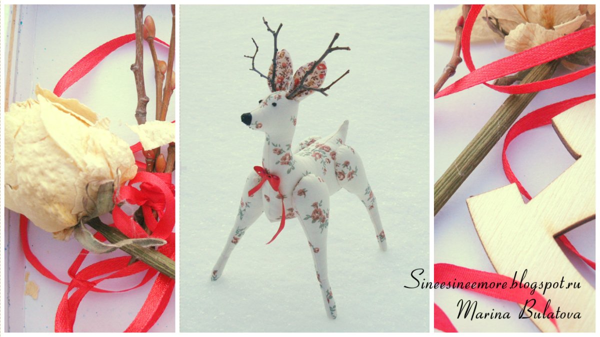 Поделка олень