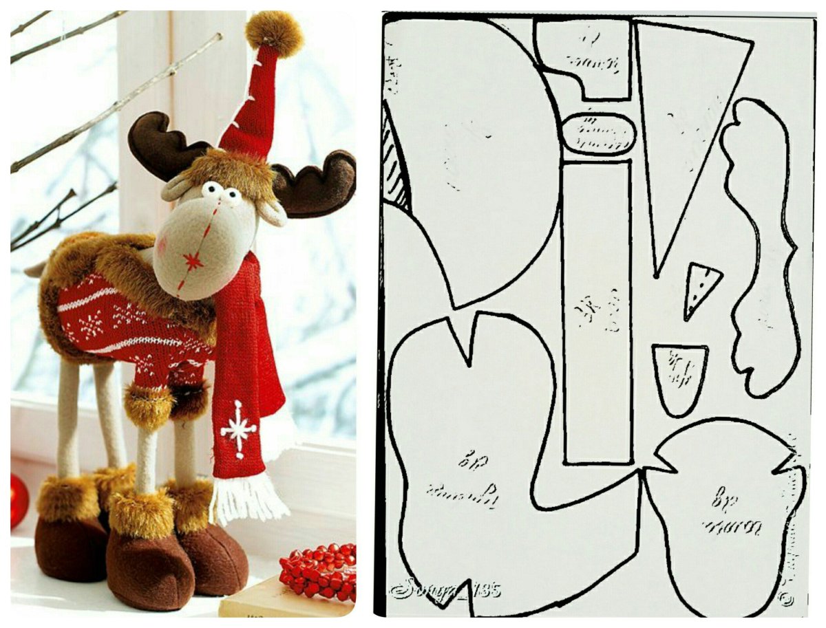 Новогодние украшения из веток