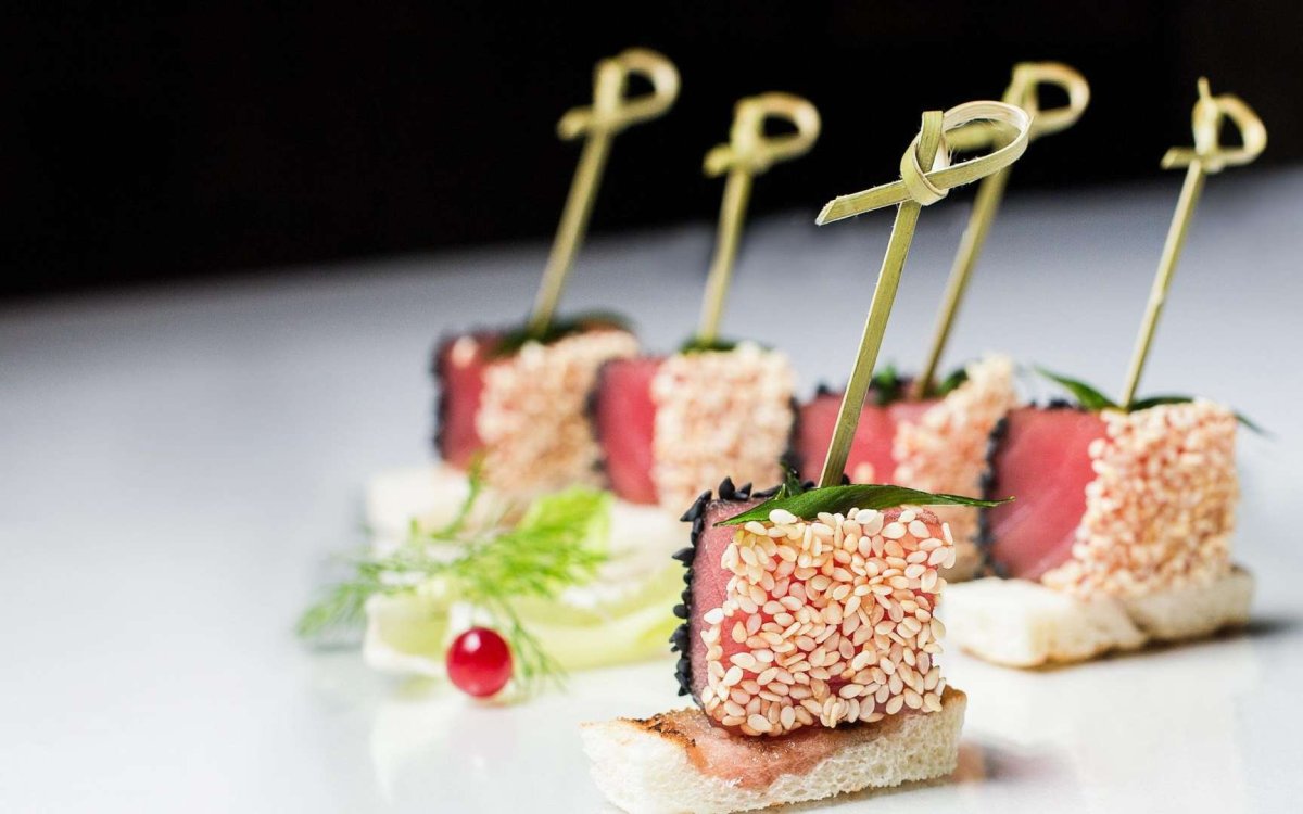 Канапе семга Филадельфия