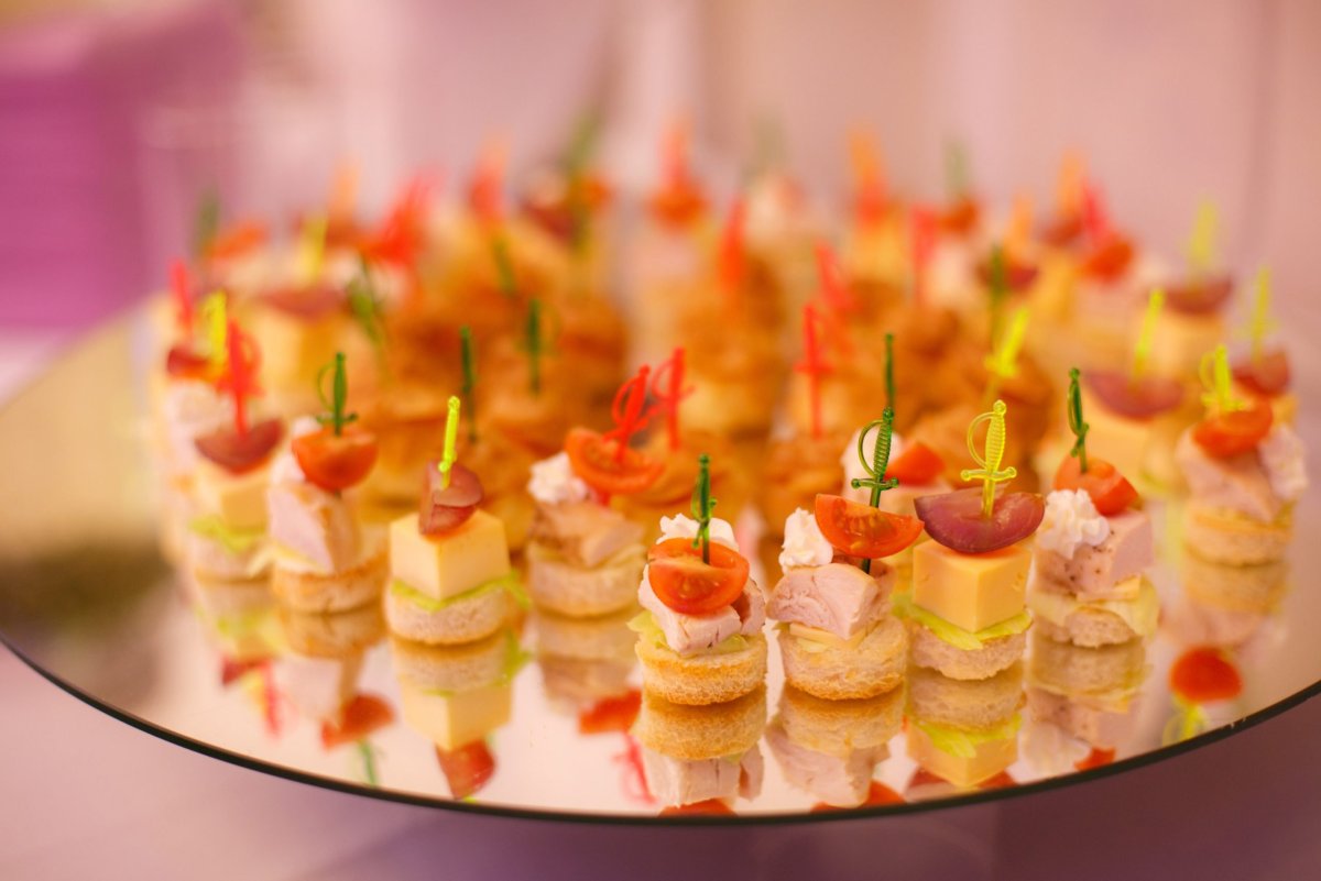 Канапе сыр лимон мармелад